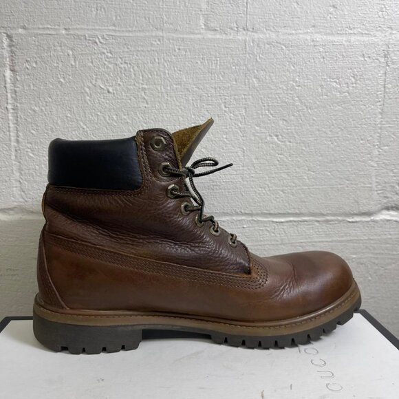Timberland Premium 45th Anniversary 6" Brown Leather Ankle Boots Men's Size 9 M - Picture 2 of 13